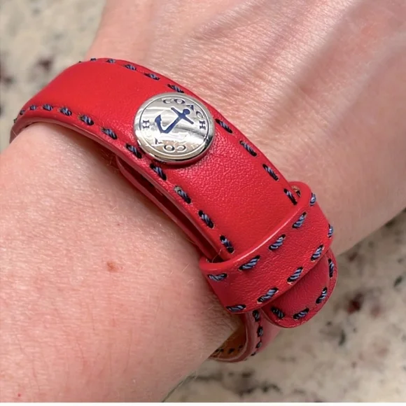 Coach Nautical Leather Bracelet NWOT - Picture 6 of 6